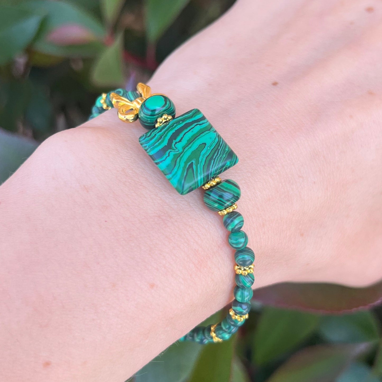 Brățară Gold Malachit